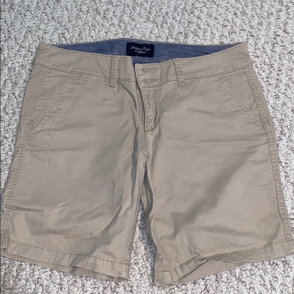 American Eagle Women’s Bermuda Khaki Shorts